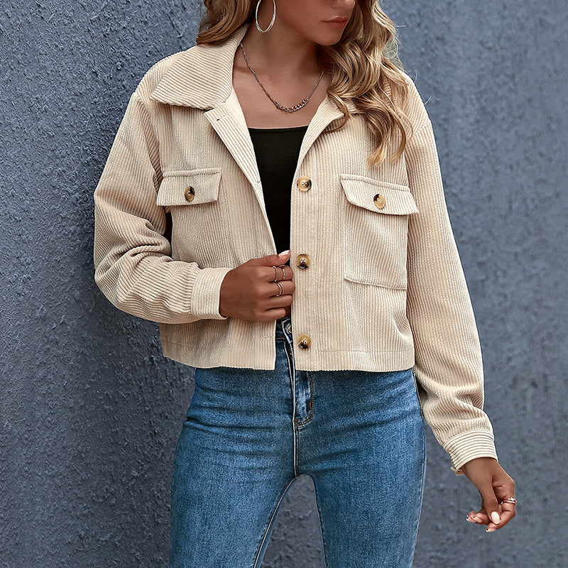 Damen Übergangsjacke Jacke | Kurz Lässig
