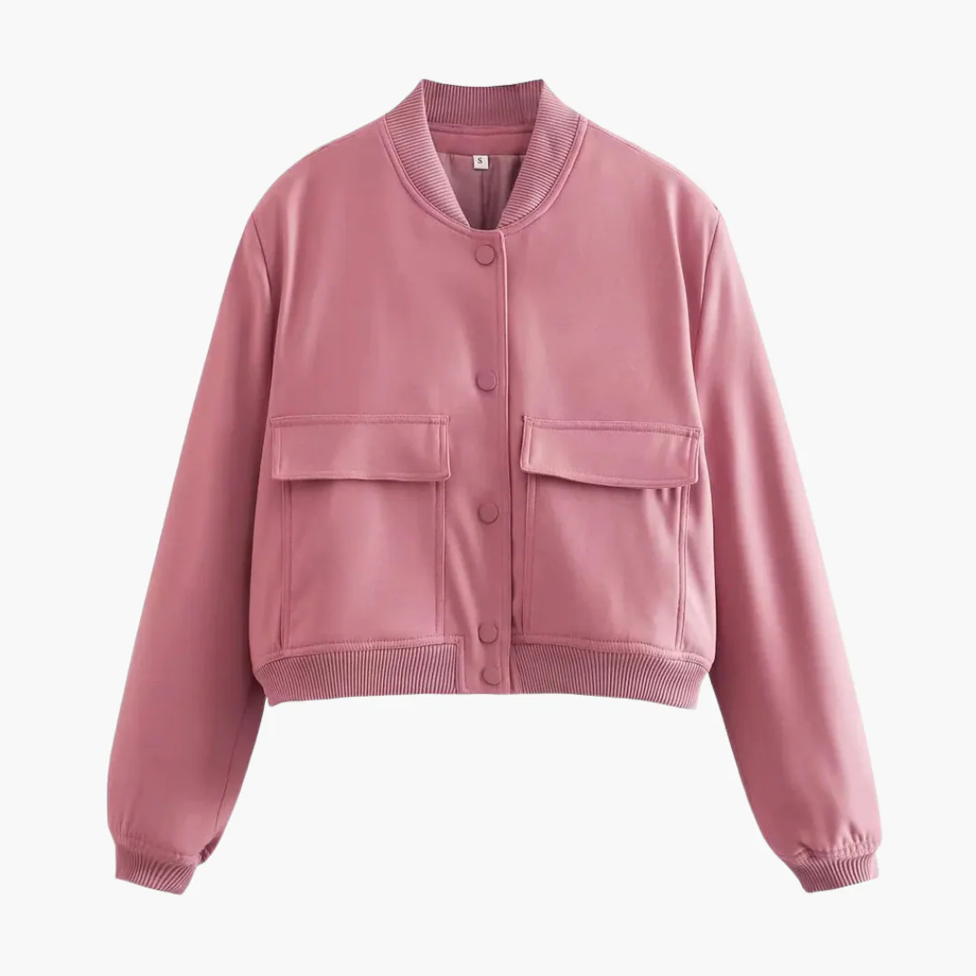 Damen Utility Bomberjacke mit großen Taschen