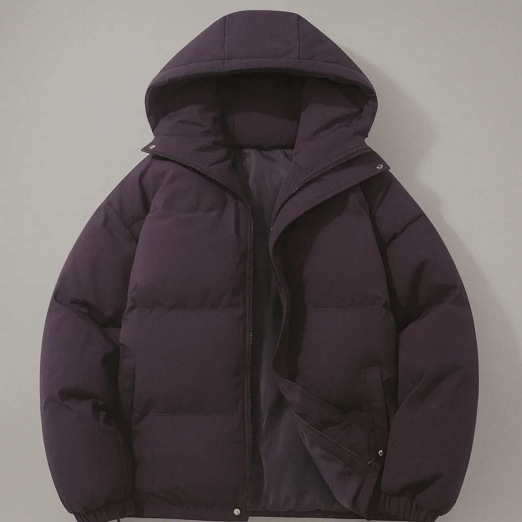 Damen Winter Warme Jacke Daunen Stil Langer Komfort - Image 2