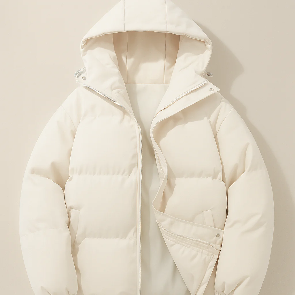 Damen Winter Warme Jacke Daunen Stil Langer Komfort - Image 3