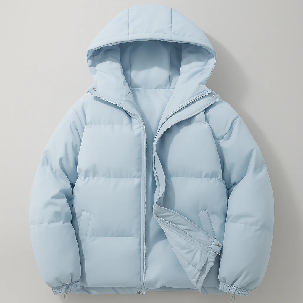 Damen Winter Warme Jacke Daunen Stil Langer Komfort - Image 4