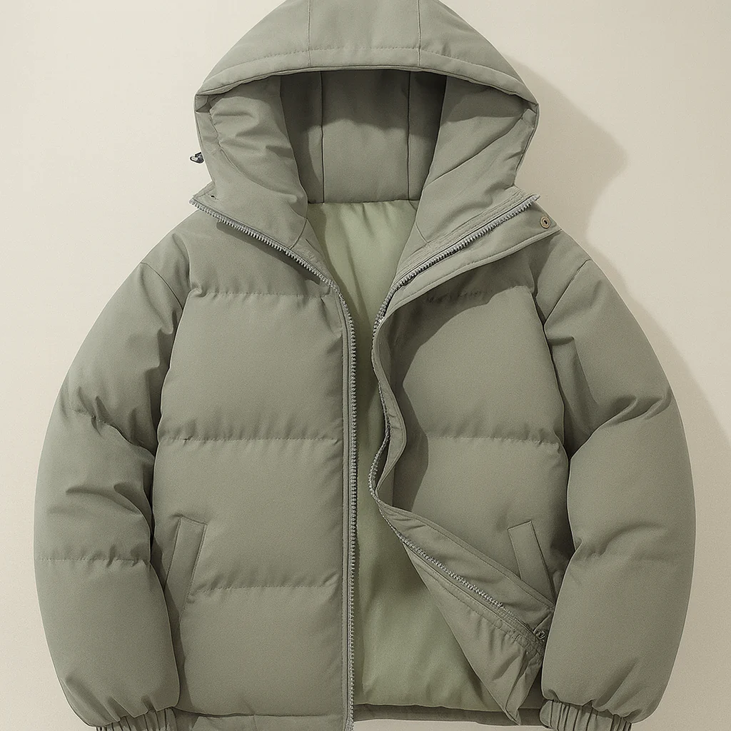 Damen Winter Warme Jacke Daunen Stil Langer Komfort - Image 6