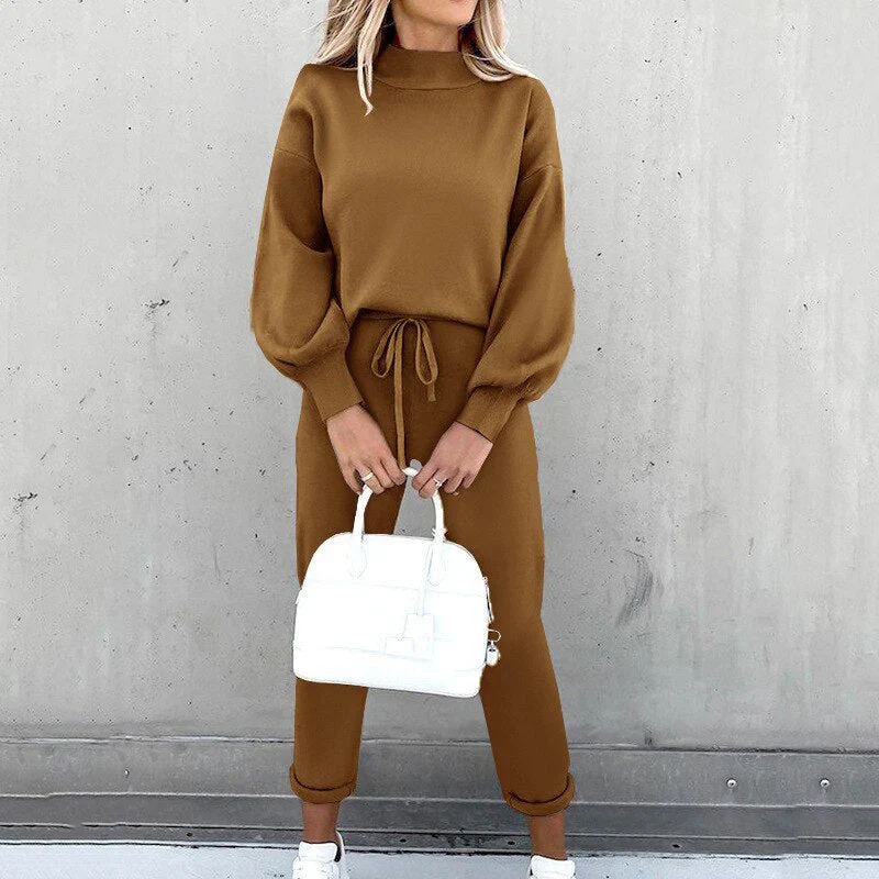 Damen Zweiteiler Set | Freizeitanzug mit Pullover und Hose - Image 6