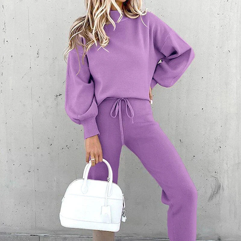 Damen Zweiteiler Set | Freizeitanzug mit Pullover und Hose - Image 8
