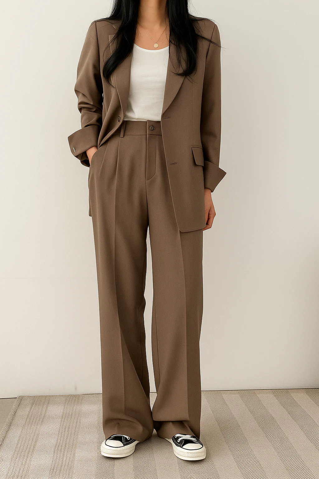 Damen Zweiteiliges Set | Blazer und Pantalon Kombiniert - Image 2