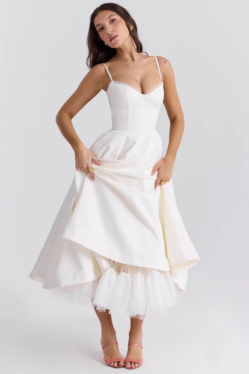 Damenkleid | A-Linie Rock und Korsettoberteil - Image 5