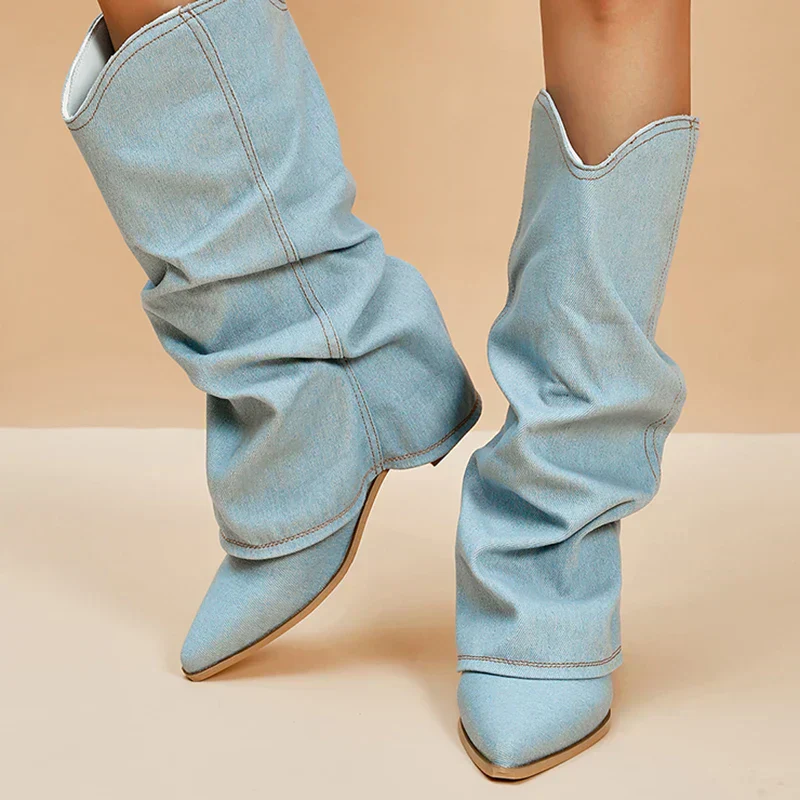Damenstiefel | Hohe Ausführung mit markanter Schaftform - Image 3
