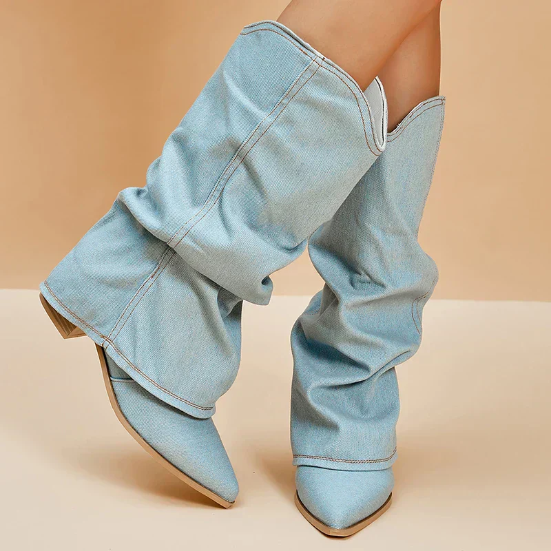 Damenstiefel | Hohe Ausführung mit markanter Schaftform - Image 7