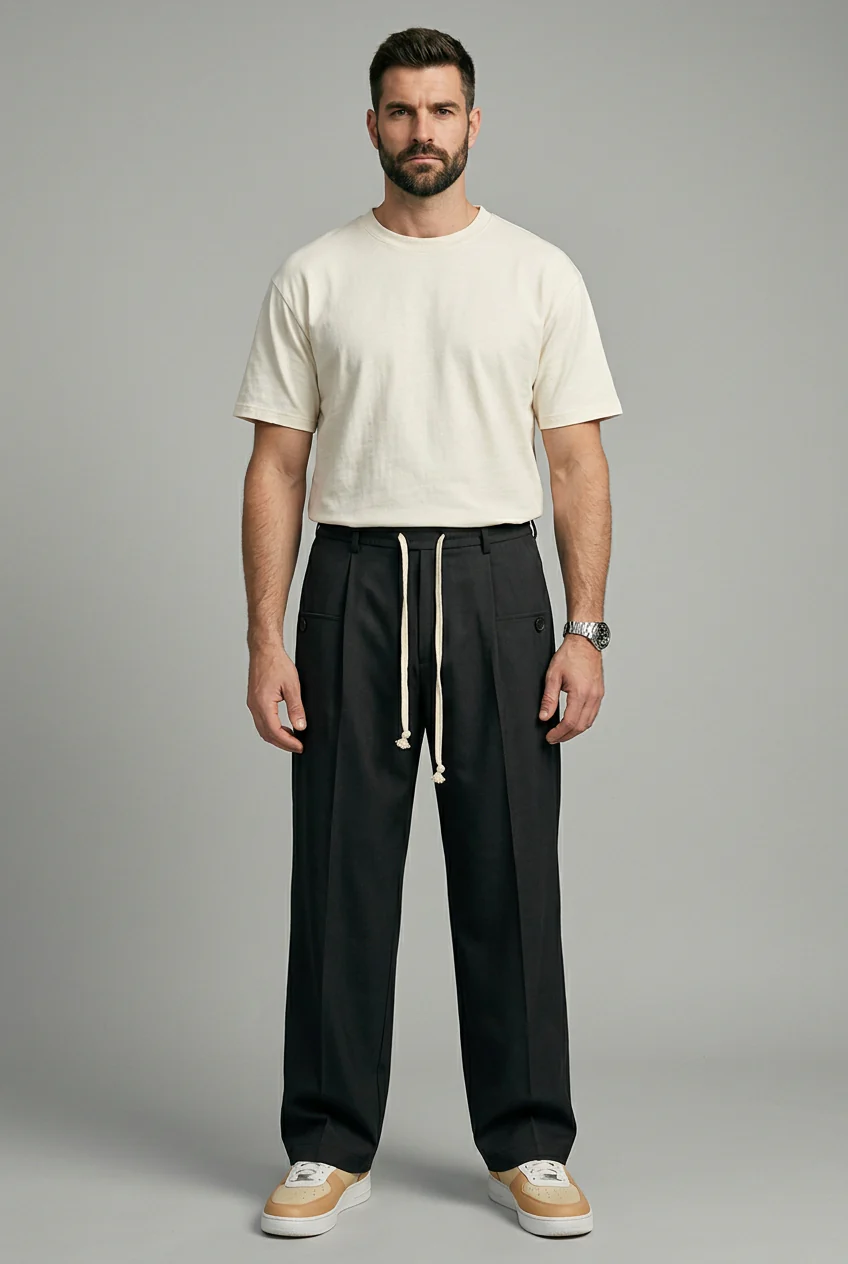 Daniel | Elegante Hose klassisch mit Kordelzug