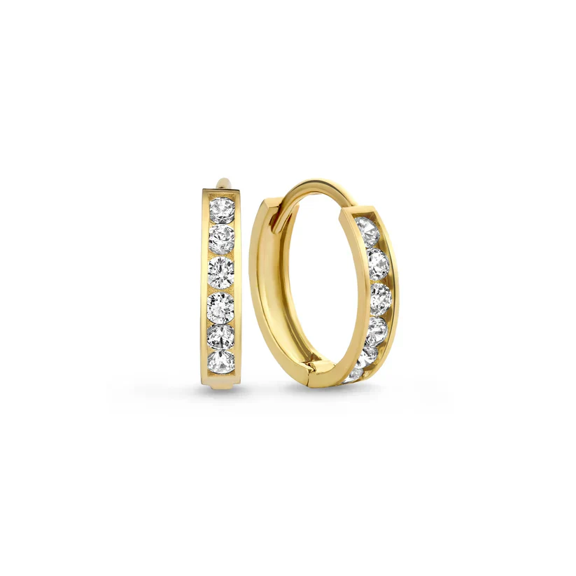 Dara Brillane Gold Earrings Set - Image 4