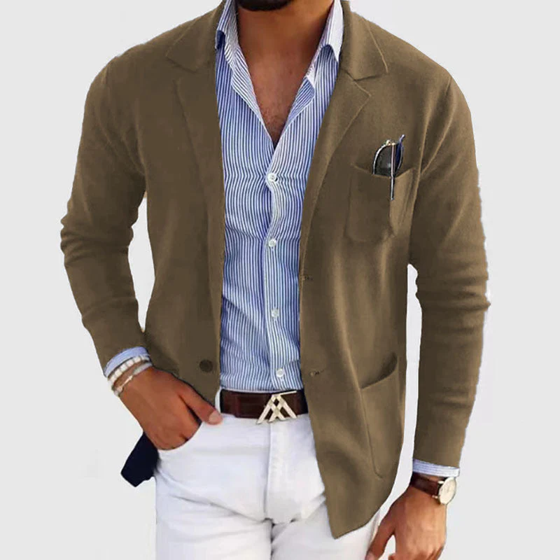 David – Lässiger Leinen Blazer Mit Klassischem Revers - Image 4
