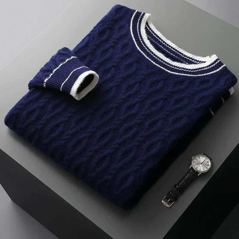David | Stilvoller Herren Kaschmirpullover warm - Image 8