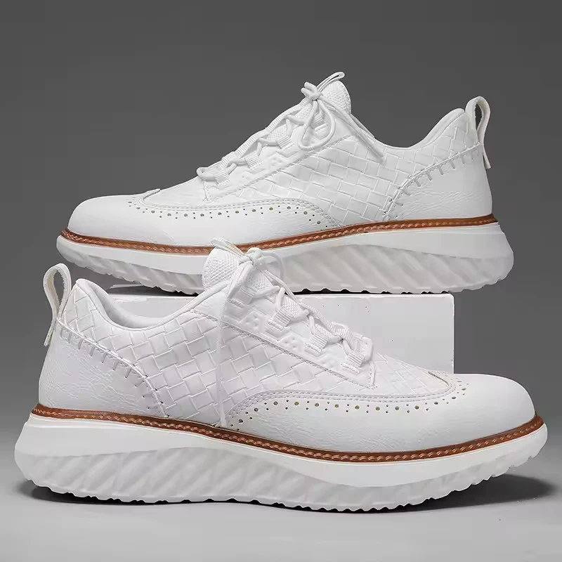 David | Stylishe Brogue Leder Sneakers für Herren - Image 3