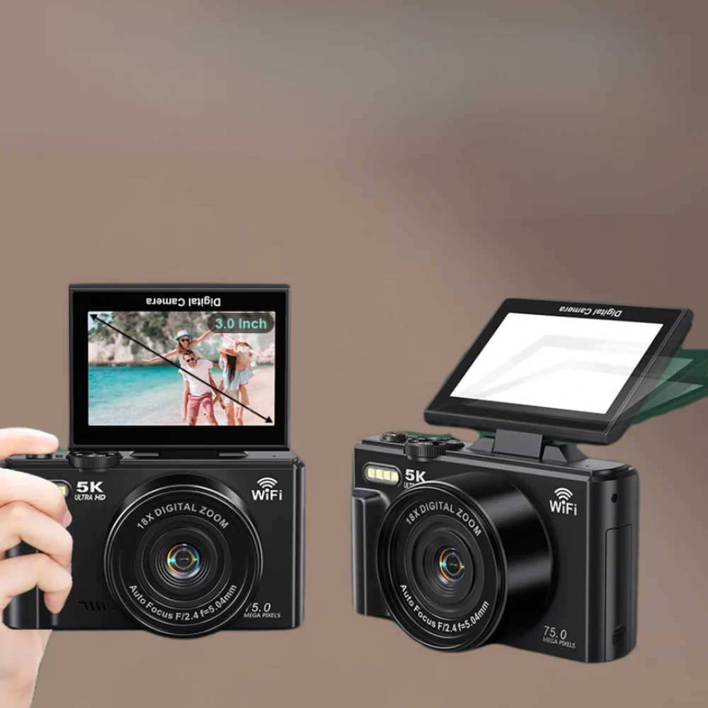 Digitalkamera 4K Kompakt WLAN Videoaufnahmen
