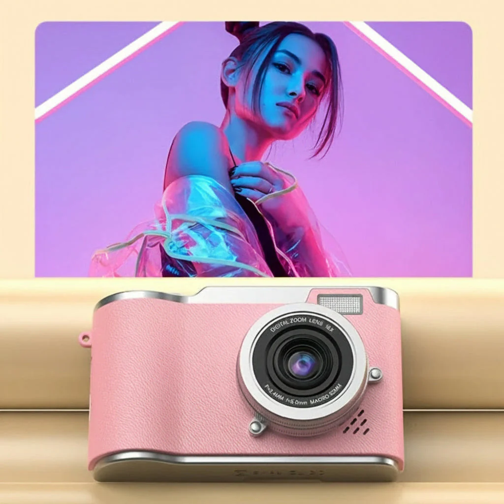 Digitalkamera 4K Vlogging Kamera Klappdisplay Video Foto - Image 4