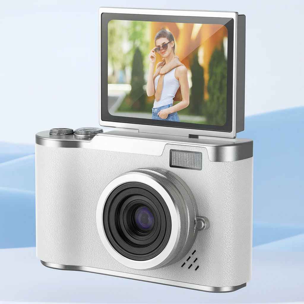 Digitalkamera 4K Vlogging Kamera Klappdisplay Video Foto - Image 7