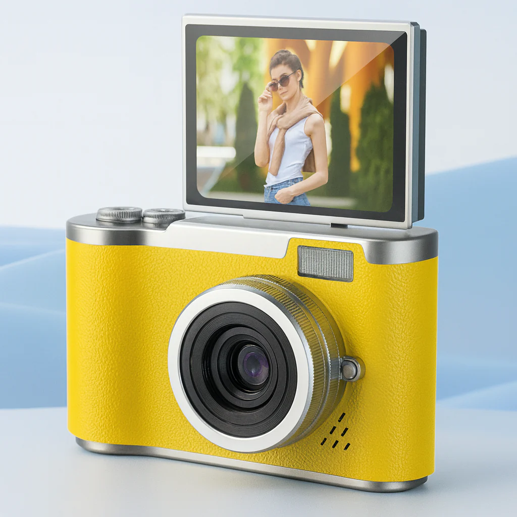 Digitalkamera 4K Vlogging Kamera Klappdisplay Video Foto - Image 9
