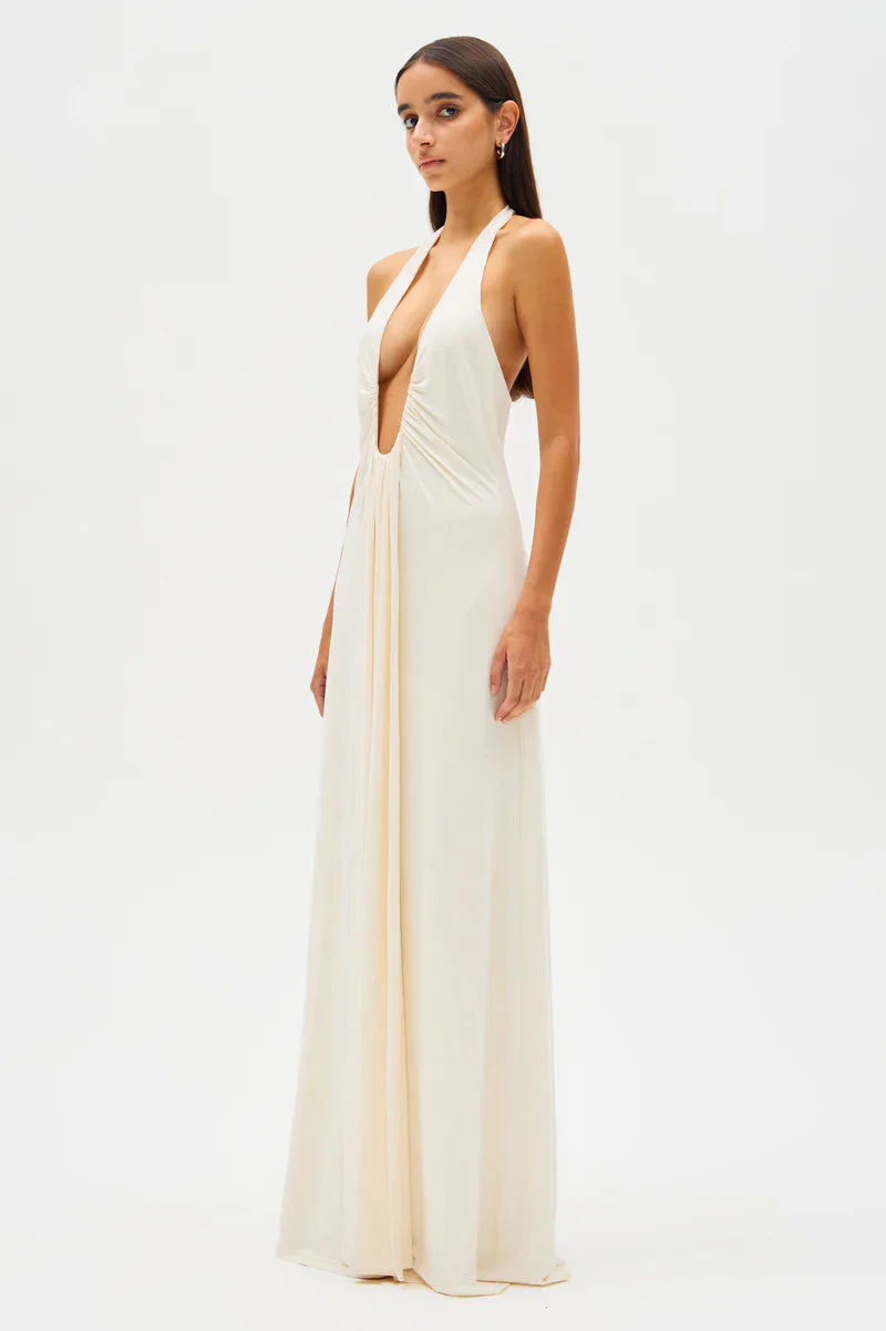 Dina | Tiefer V-Taille Schlankheits-Kleid