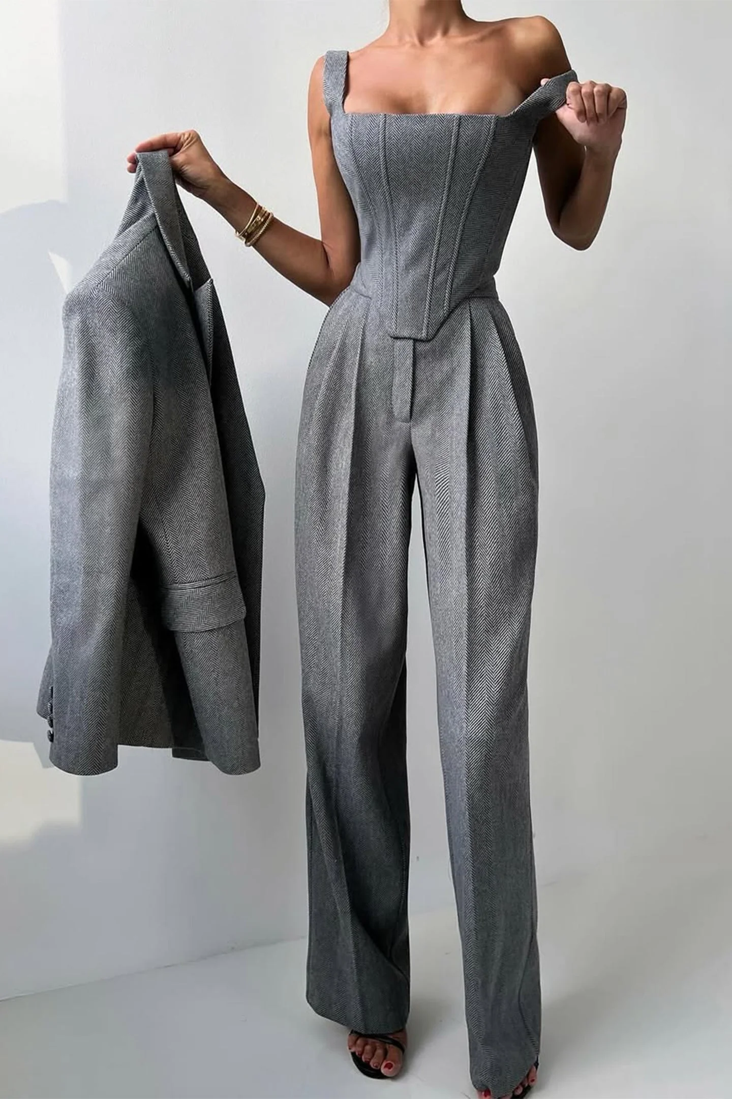 Dolce - Dreiteiliges Set mit Doppeljacke - Image 6