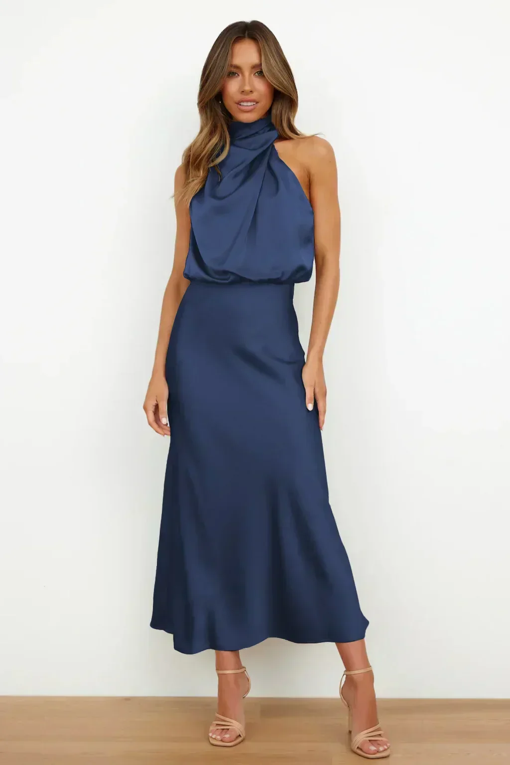 Doris Damen Schickes Neckholder Abendkleid - Image 17