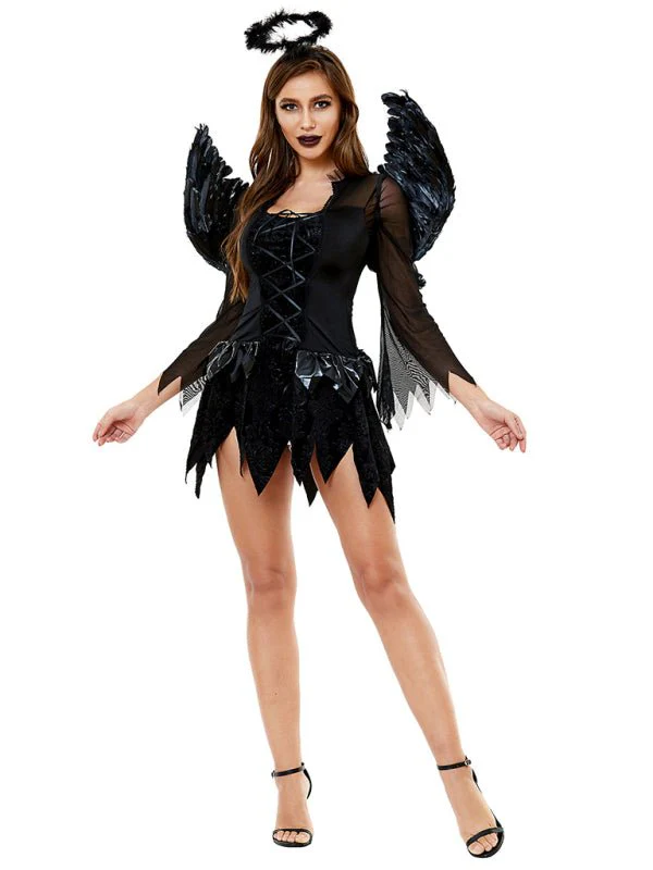 Dunkler Engel Halloween Kostum | Mini