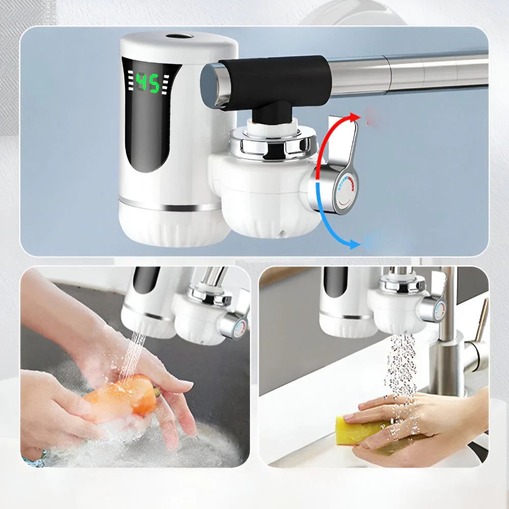 Durchlauferhitzer Wasserhahn Elektrisch 3000W Sofort Warmwassergerät - Image 5