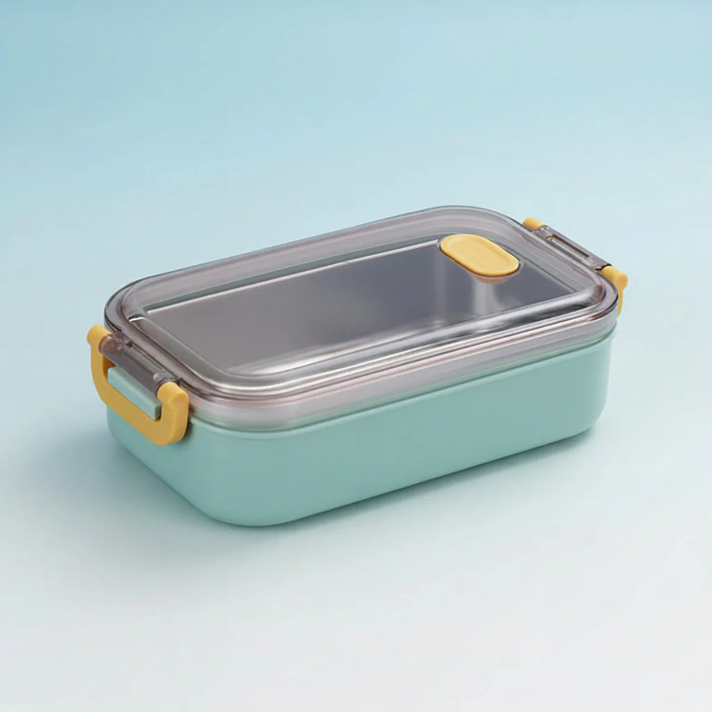 Edelstahl Brotdose Isoliert Lunchbox Auslaufsicher Deckel