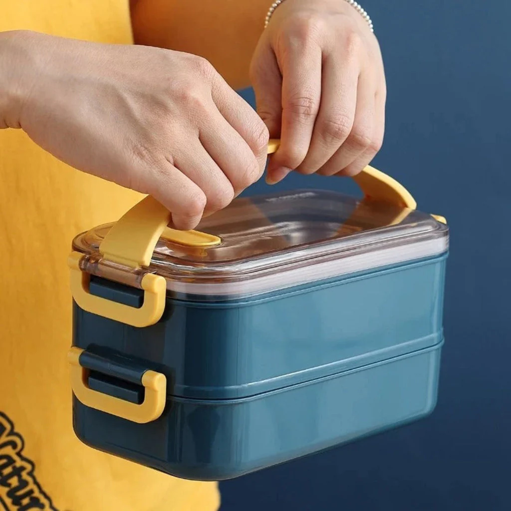 Edelstahl Brotdose Isoliert Lunchbox Auslaufsicher Deckel - Image 2