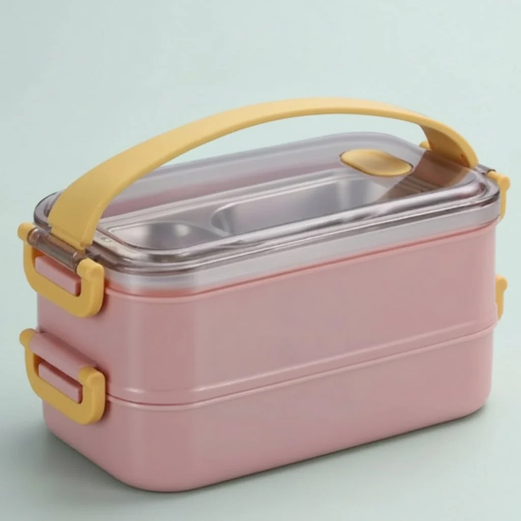 Edelstahl Brotdose Isoliert Lunchbox Auslaufsicher Deckel - Image 7