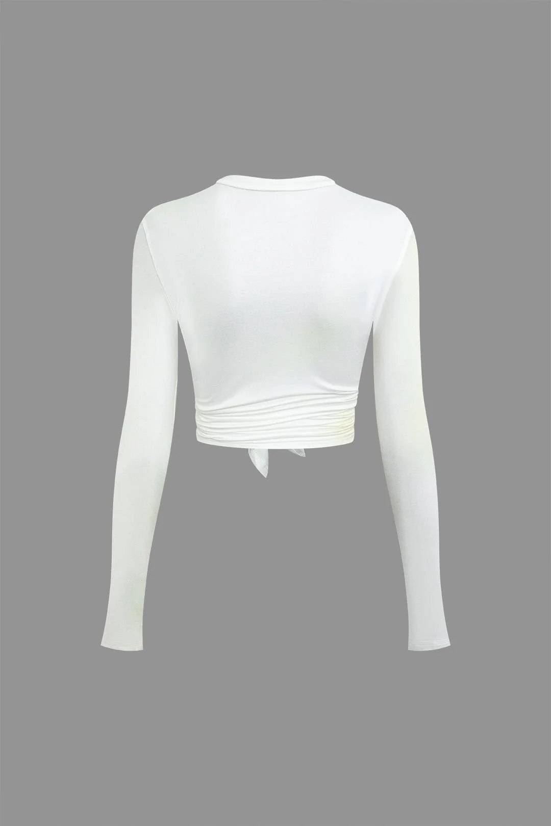 Edith | Stylisches Front-Tie-Shirt mit trendigem Schriftzug und engem Schnitt