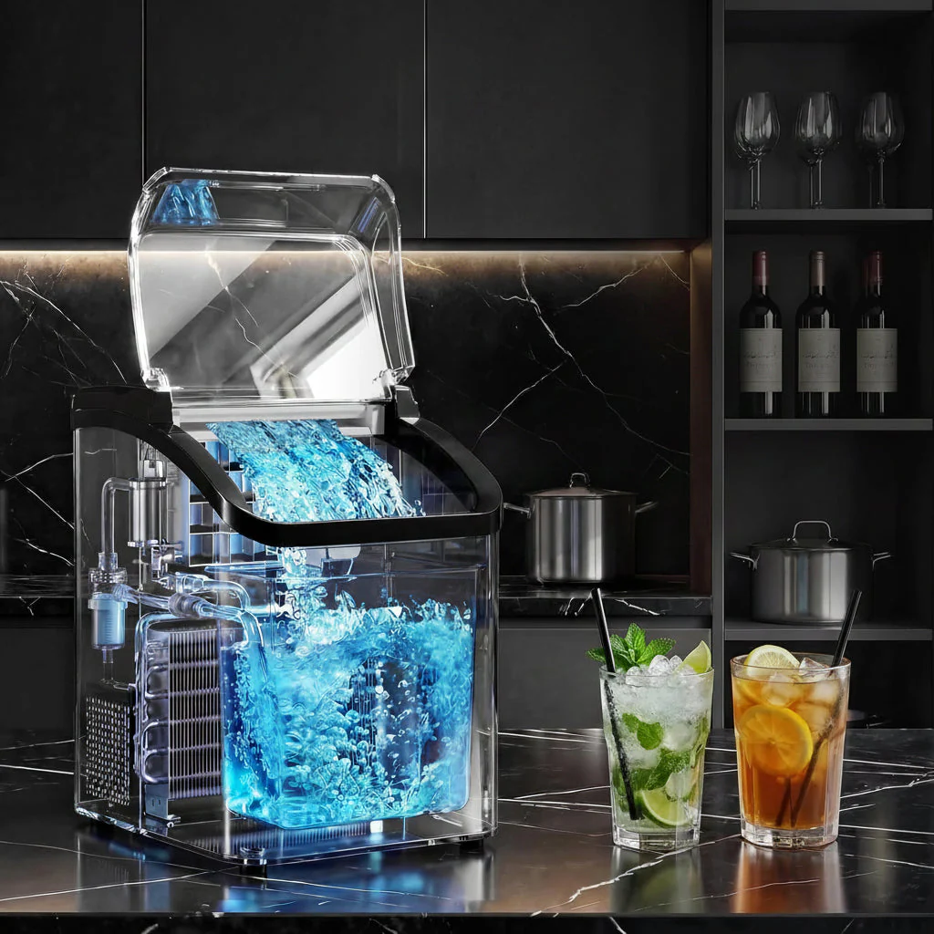 Eiswürfelbereiter Tischgerät Kompakt Schnell Eis Maschine Küche - Image 3