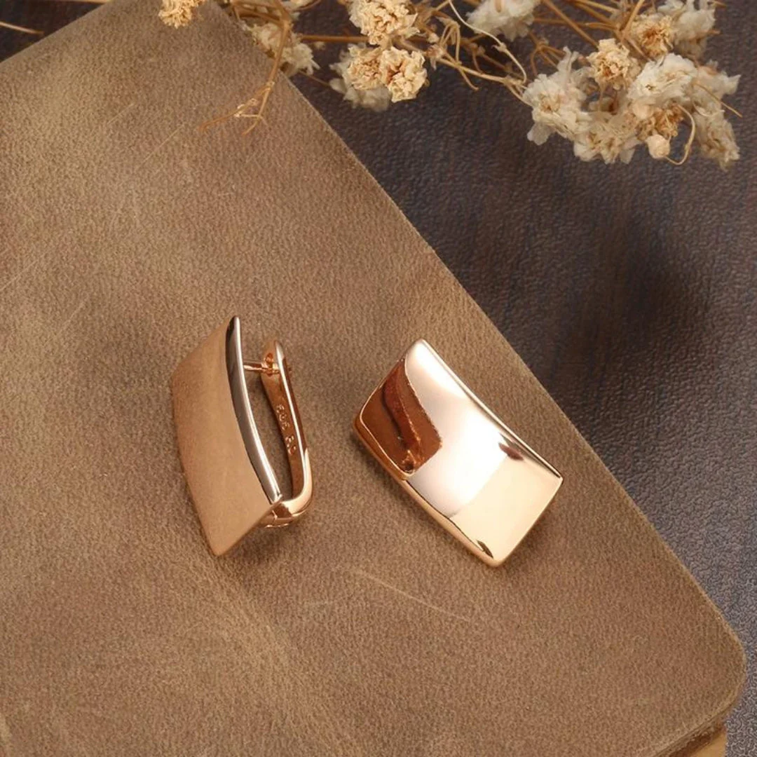 Elegante Damen Ohrringe Rosegold