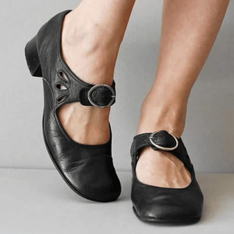 Elegante Damen-Sandalen mit niedrigem Absatz | Bequeme
