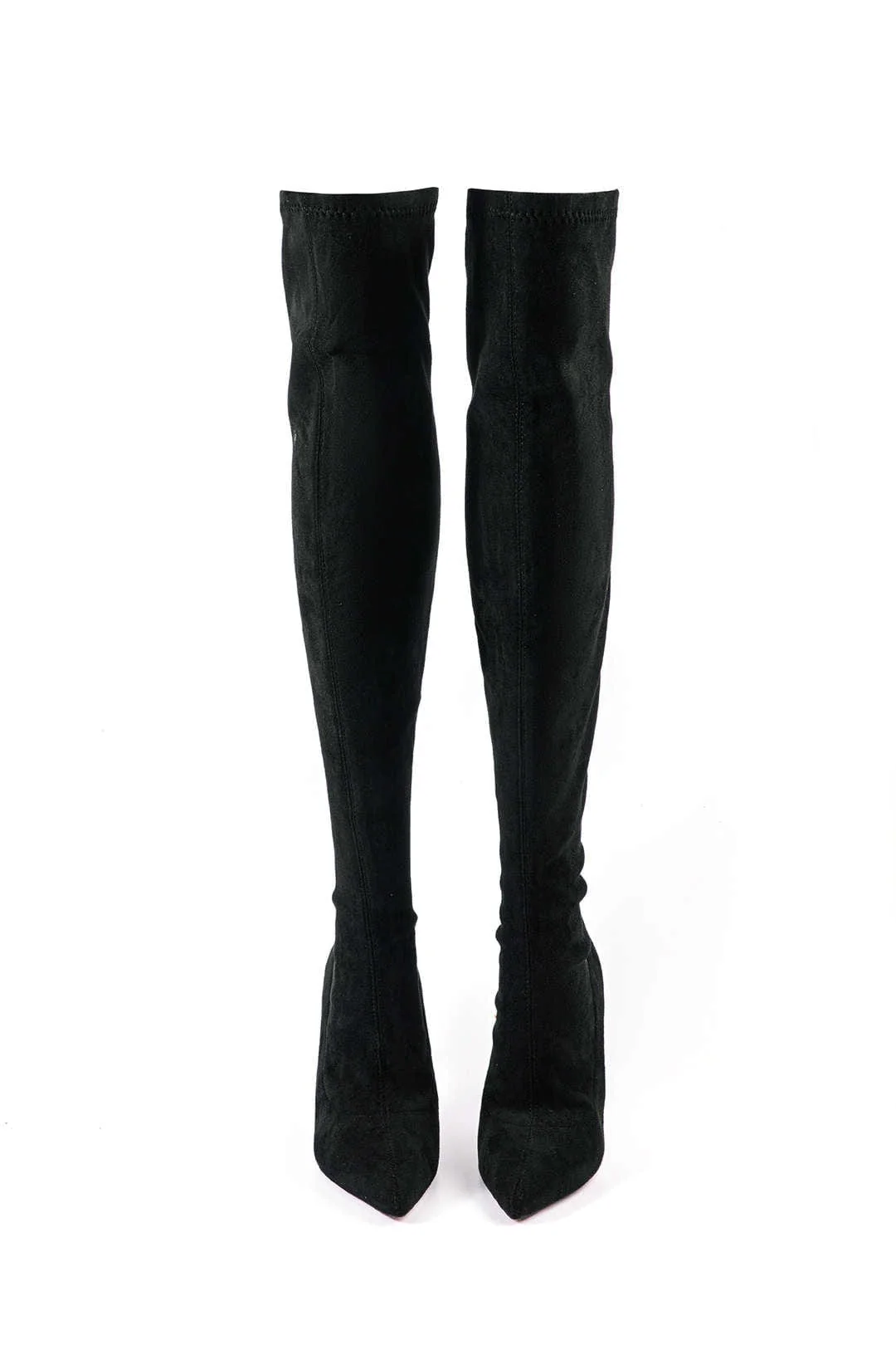 Elegante Overknee-Stiefel aus Velours – Stilvoll & Feminin
