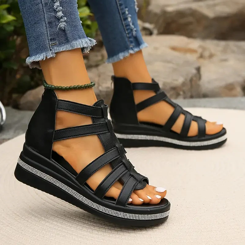 Elegante Sandalen Damen mit Strass – Bequeme Sommerschuhe für Stil und Komfort im Sommer - Image 2