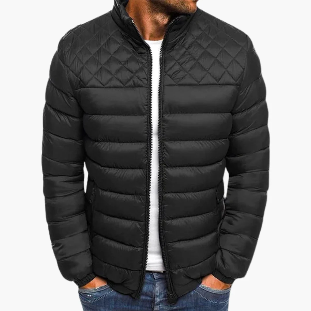 Elegante Steppjacke - Herren Winterjacke mit Reißverschluss - Image 4