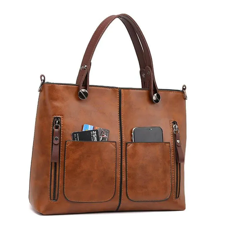 Elegante Vintage-Handtasche für Damen aus strapazierfähigem Stoff - Image 5