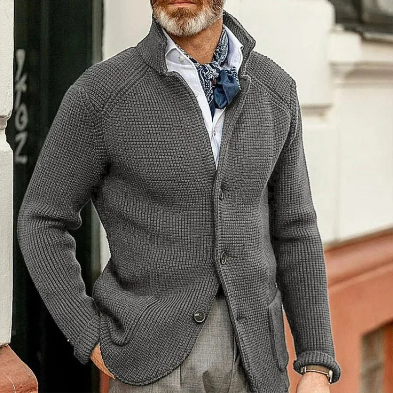 Elegante Vintage-Strickjacke für Herren | Strick - Image 3