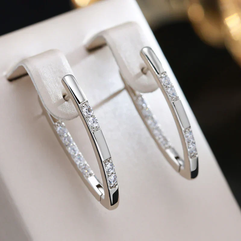 Elegante Zirkonia Damen Ohrringe - Image 2