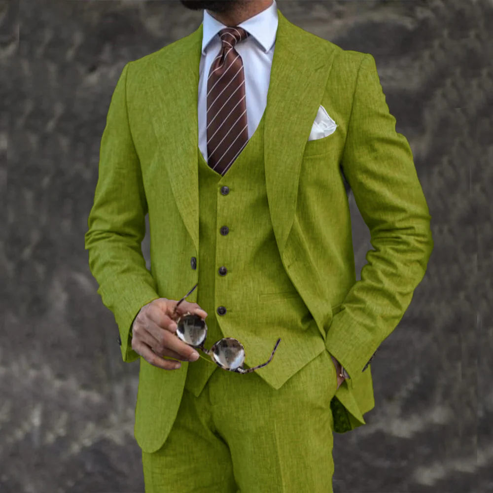 Eleganter 3-teiliger Herrenanzug mit Blazer, Weste und Hose - Thilo