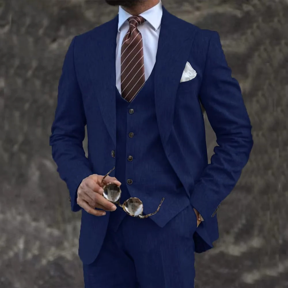 Eleganter 3-teiliger Herrenanzug mit Blazer, Weste und Hose - Thilo - Image 11