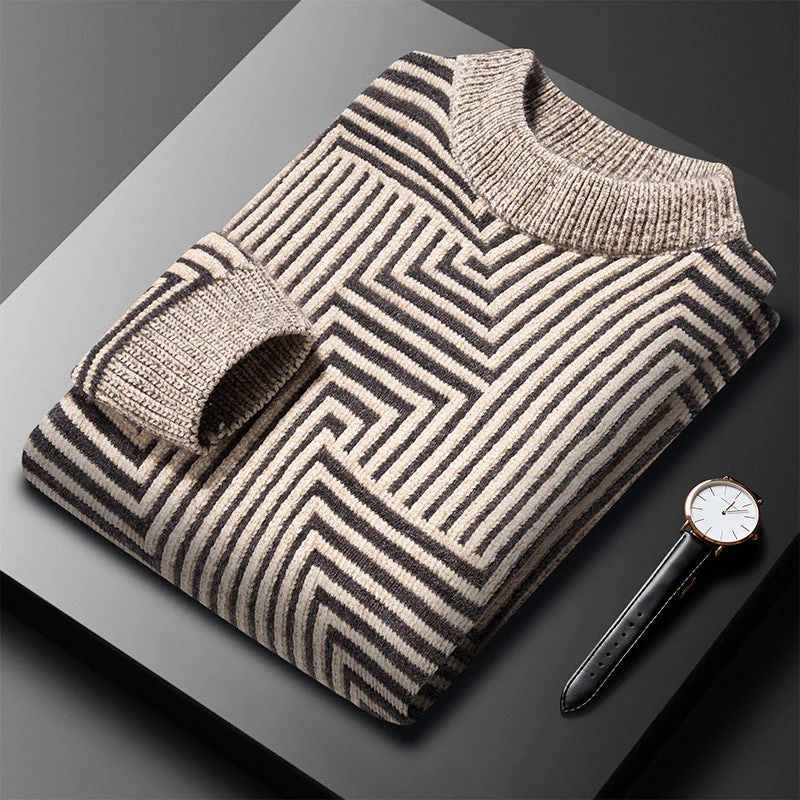 Eleganter gemusterter warmer Pullover für Männer - Lambert