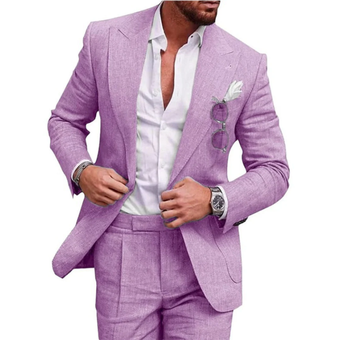 Eleganter Hochzeitsgastanzug Für Herren | Tailliert - Image 4