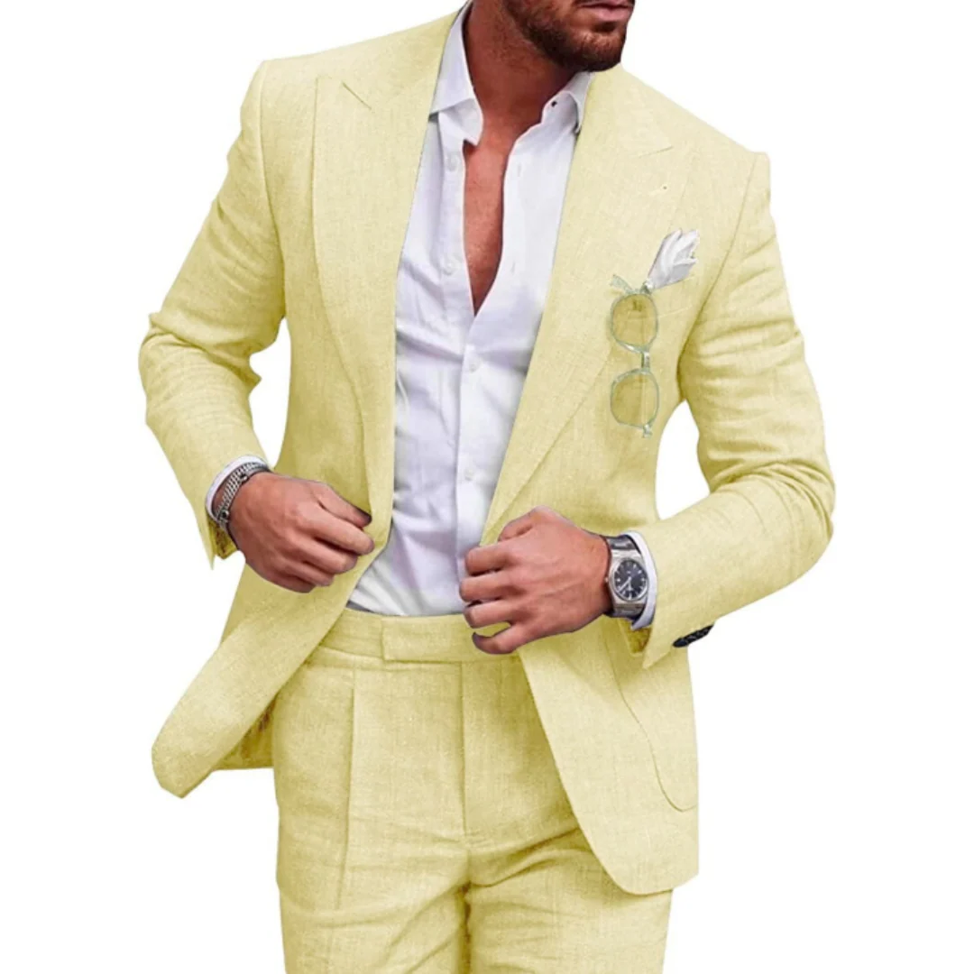 Eleganter Hochzeitsgastanzug Für Herren | Tailliert - Image 5