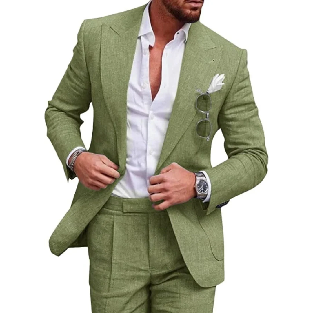Eleganter Hochzeitsgastanzug Für Herren | Tailliert - Image 7