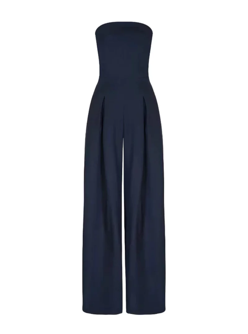 Eleganter trägerloser Jumpsuit für Damen – Weit geschnitten für den Sommer