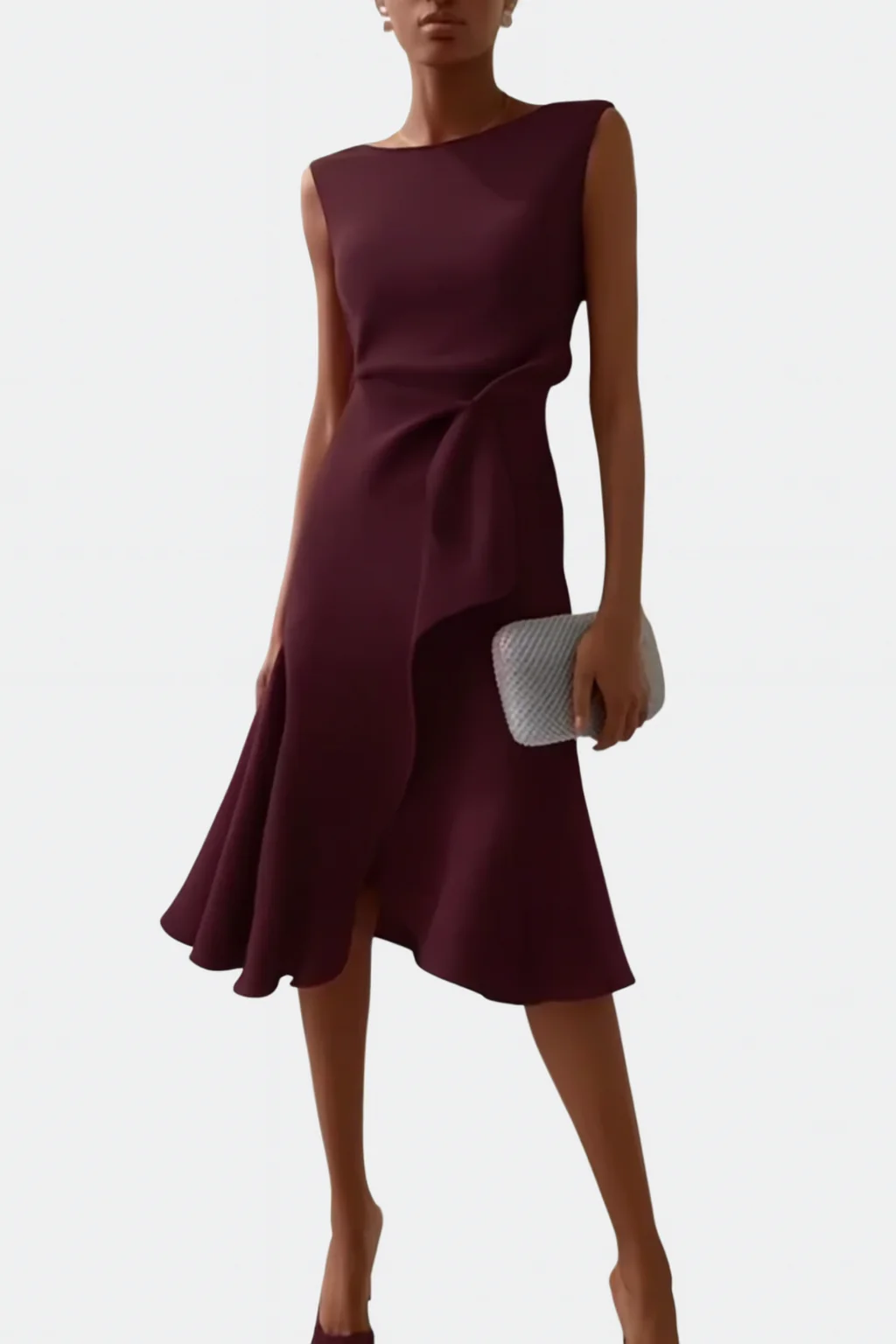 Elegantes Asymmetrisches Midikleid Damen – Festliche Kleider Für Hochzeitsgäste Und Besondere Anlässe - Image 12