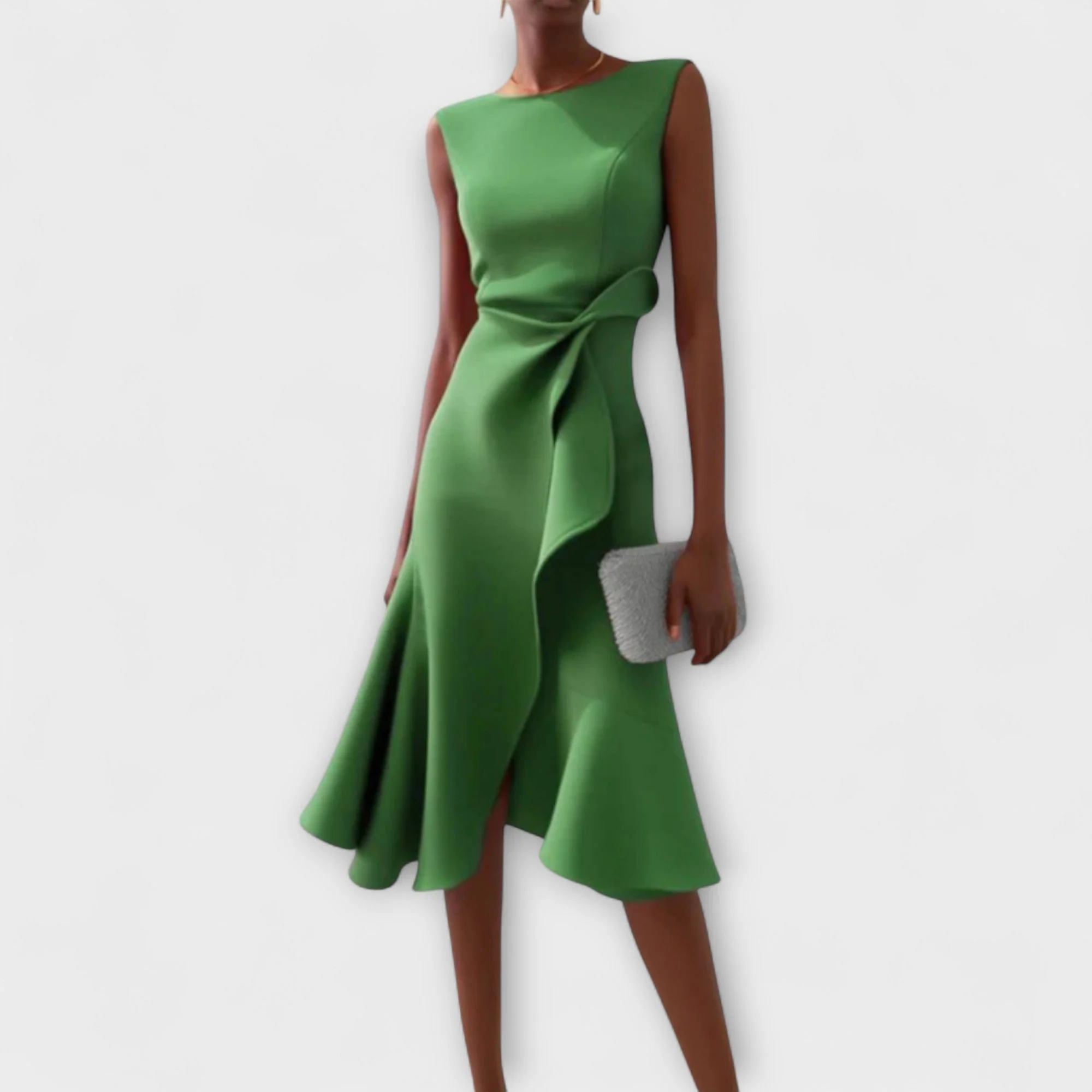 Elegantes Asymmetrisches Midikleid Damen – Festliche Kleider Für Hochzeitsgäste Und Besondere Anlässe - Image 6