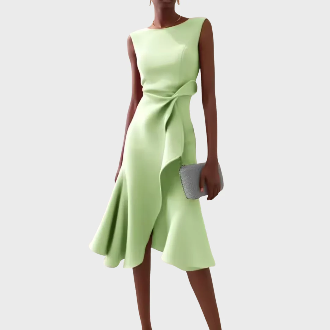 Elegantes Asymmetrisches Midikleid Damen – Festliche Kleider Für Hochzeitsgäste Und Besondere Anlässe - Image 8