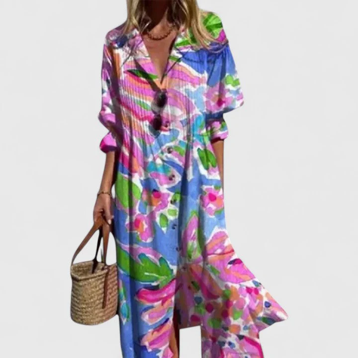 Elegantes Boho-Kleid für Frauen – Sommerliches Maxi-Kleid für jeden Anlass - Image 3